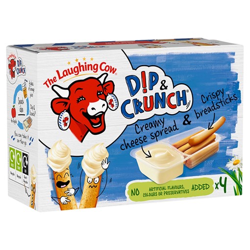 Picture of The Laughing Cow Dip & Crunch Original Snack Cheese 4 x 35g (140g)