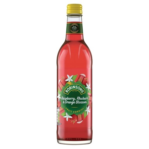 Picture of Robinsons Raspberry, Rhubarb & Orange Blossom Fruit Cordial 500ml