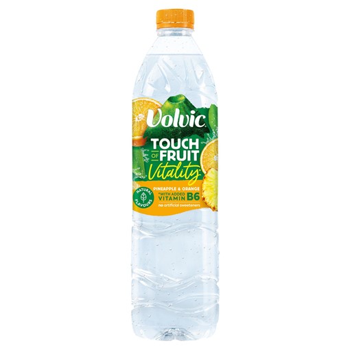 Picture of Volvic Touch of Fruit Low Sugar Pineapple & Orange Vitality Natural Flavoured Water 1.5L