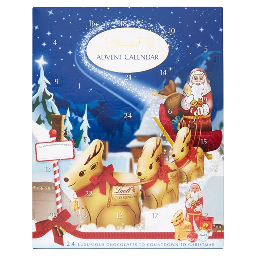 Picture of Lindt Milk Chocolate Advent Calendar 160g