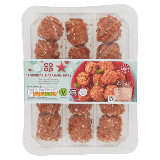 Picture of Co-op 12 Vegetable Arancini Bites 250g