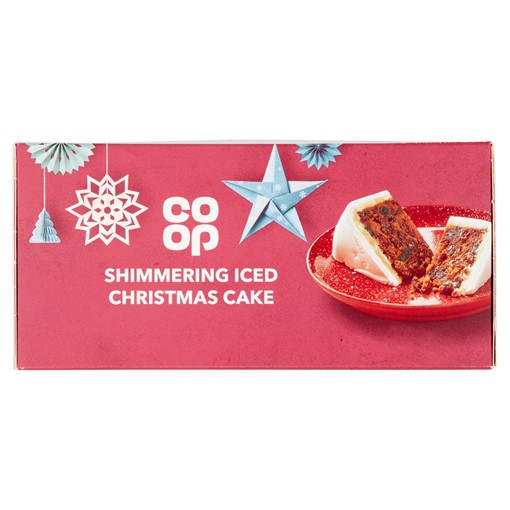 Picture of Co-op Shimmering Iced Christmas Cake 907g