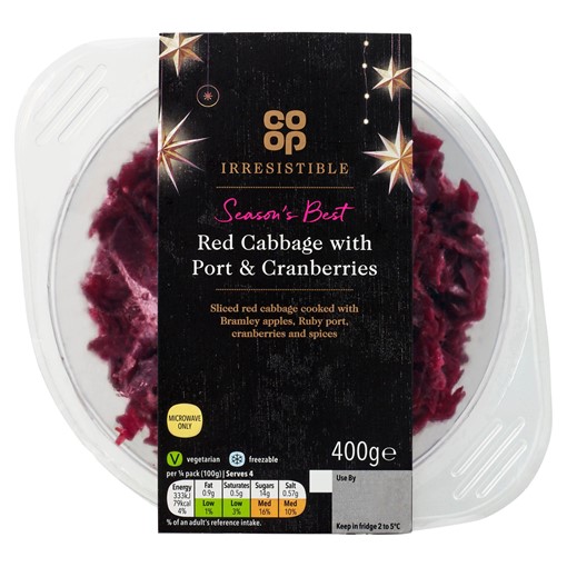 Picture of Co-op Irresistible Season's Best Red Cabbage with Port & Cranberries 400g