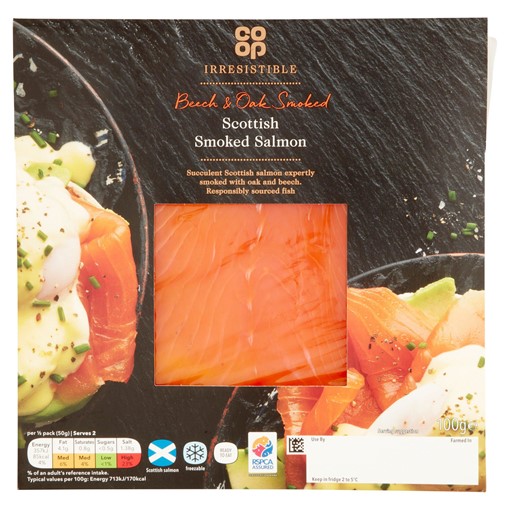 Picture of Co-op Irresistible Smoked Salmon 10