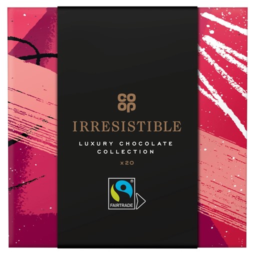 Picture of Co-op Irresistible Fairtrade 20 Luxury Chocolate Collection 200g