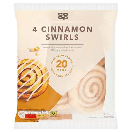 Picture of Co-op 4 Cinnamon Swirls 354g