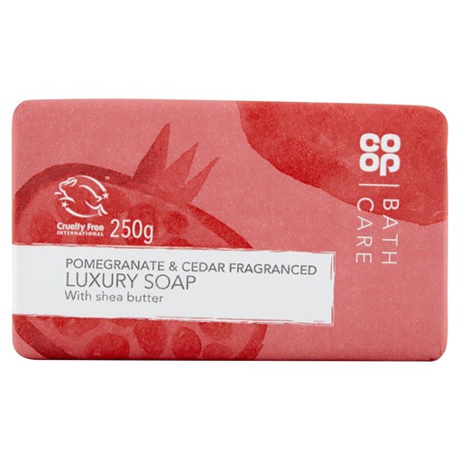 Picture of Co-op Pomegranate & Cedar Fragranced Luxury Soap 250g