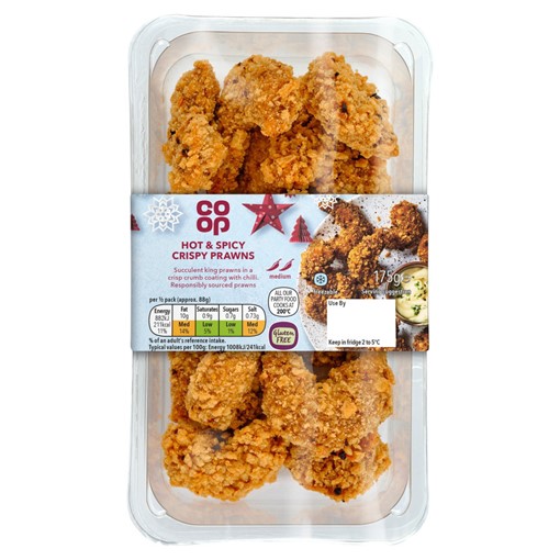 Picture of Co-op Hot & Spicy Crispy Prawns 175g