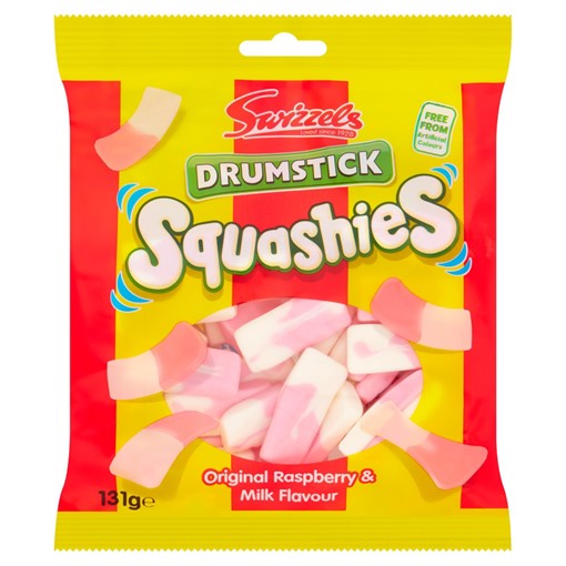 Picture of Swizzels Drumstick Squashies Original Raspberry & Milk Flavour