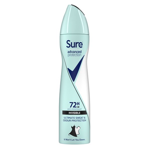 Picture of Sure Invisible Anti-perspirant Deodorant Aerosol 200 ml