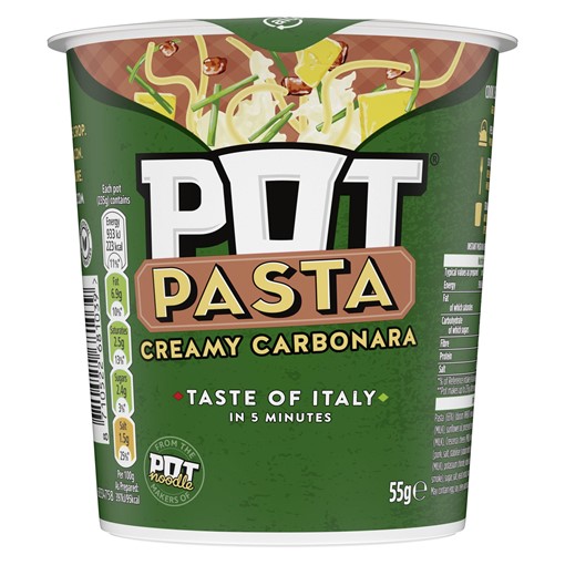 Picture of Pot Pasta Creamy Carbonara instant hot snack 55g