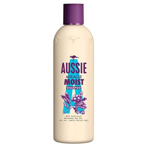 Picture of Aussie Miracle Moist Shampoo 90ml, Moisturising Shampoo