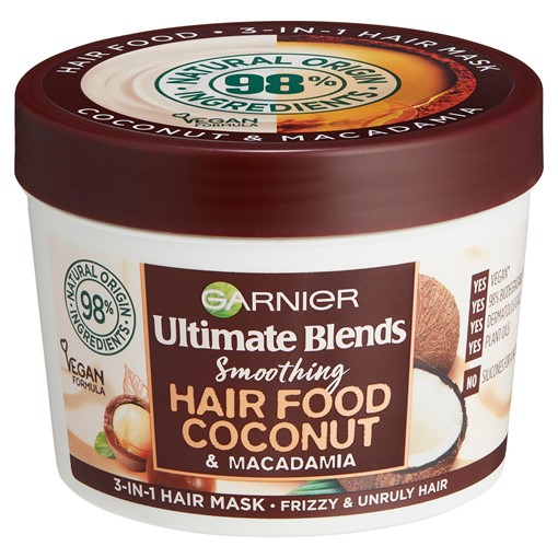 Picture of Garnier Ultimate Blends Hair Food Coconut Oil 3-in-1 Hair Mask Treatment for Curly Hair 390ml