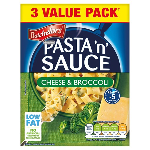 Picture of Batchelors Pasta 'n' Sauce Cheese & Broccoli 3 x 99g (297g)