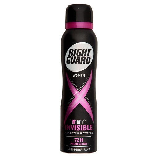 Picture of Right Guard Deodorant Women Xtreme Invisible 72H High Performance Anti-Perspirant Spray 150ml