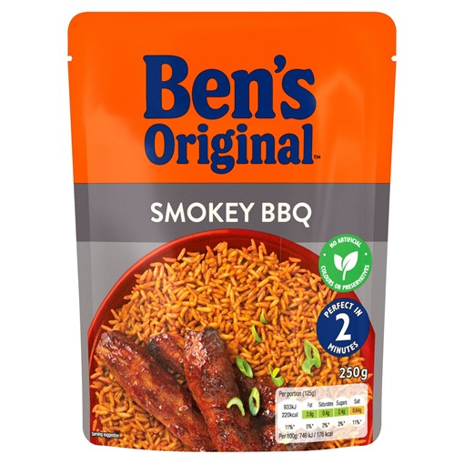 Picture of Bens Original Smokey BBQ Microwave Rice 250g