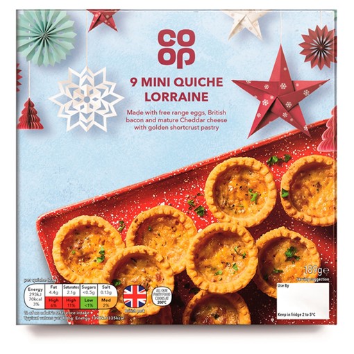 Picture of Co-op Mini Quiche 9PACK