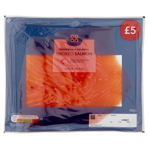 Picture of Co-op Smoked Salmon 180g