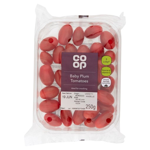 Picture of Co-op Baby Plum Tomatoes 250g