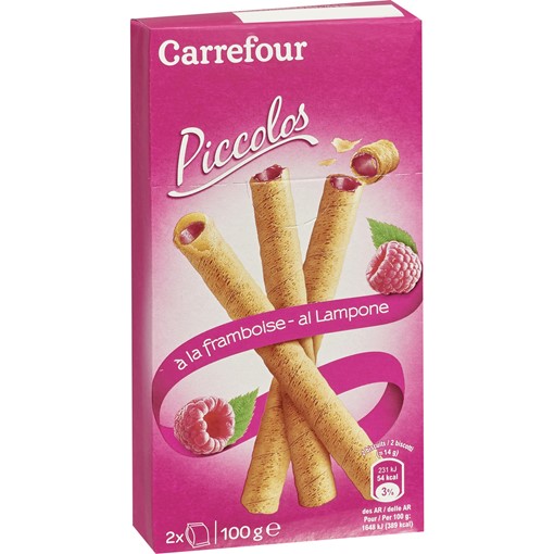 Picture of Carrefour Raspberry Piccolos Biscuits 100g