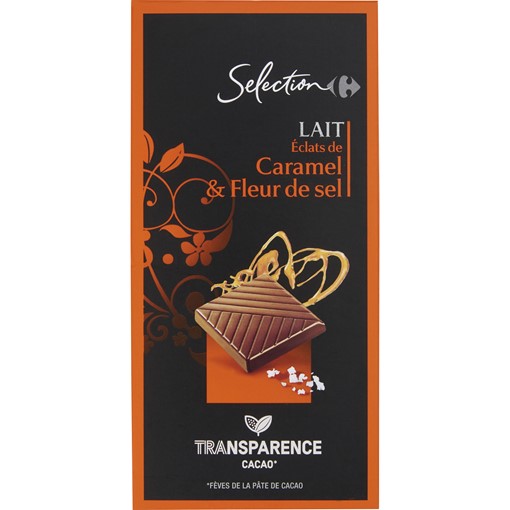 Picture of Carrefour Sélection Salted Caramel Milk Chocolate 100g