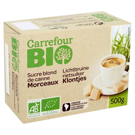 Picture of Carrefour Bio Brown Cane Sugar Lumps 500g