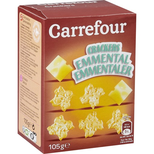 Picture of Carrefour Swiss Cheese Crackers 105g
