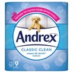 Picture of Andrex Classic Clean Toilet Roll, 9 Rolls 190sc
