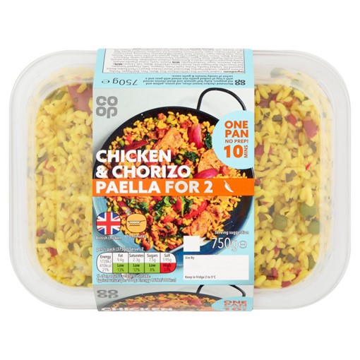 Picture of Co-op Chicken & Chorizo Paella for 2 750g