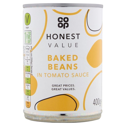 Picture of Co-op Honest Value Baked Beans in Tomato Sauce 400g