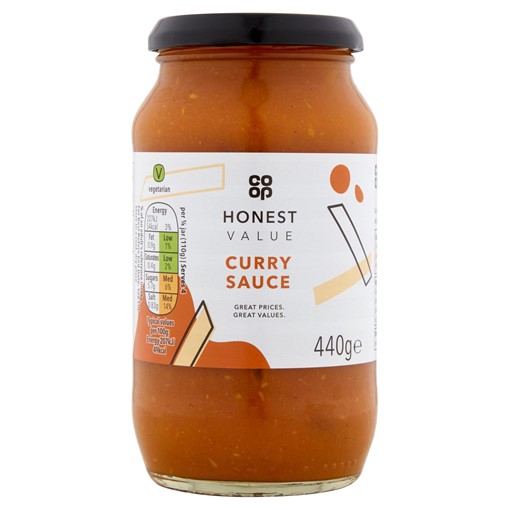 Picture of Co-op Honest Value Curry Sauce 440g