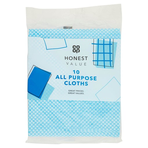 Picture of Co-op Honest Value 10 All Purpose Cloths