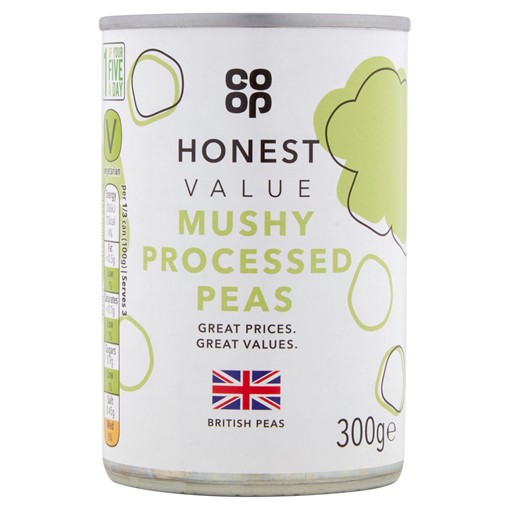 Picture of Co-op Honest Value Mushy Processed Peas 300g