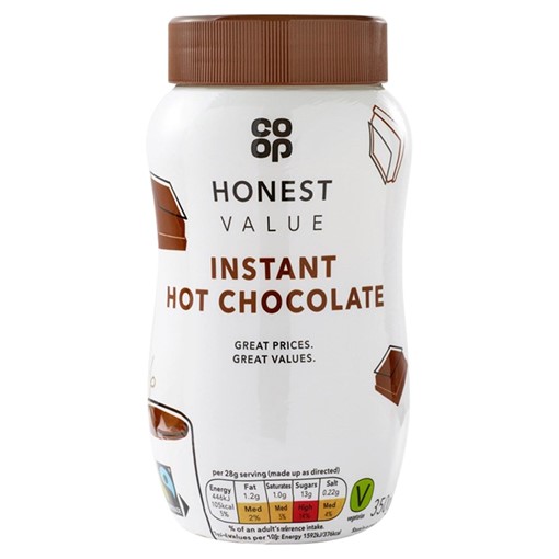 Picture of Co-op Honest Value Fairtrade Instant Hot Chocolate 350g
