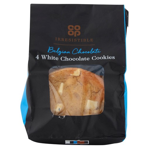 Picture of Co-op Irresistible 4 White Chocolate Cookies