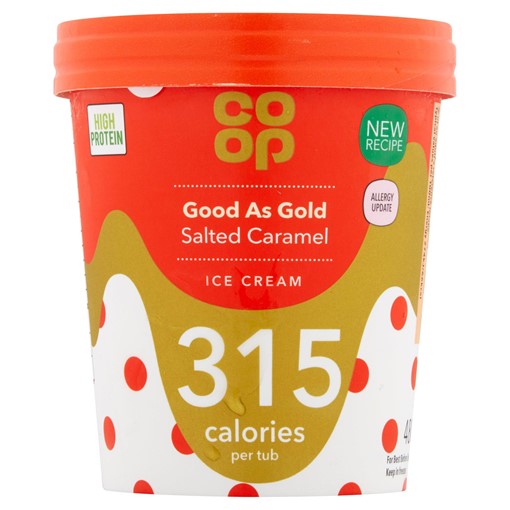 Picture of Co-op Good As Gold Salted Caramel Ice Cream 480ml