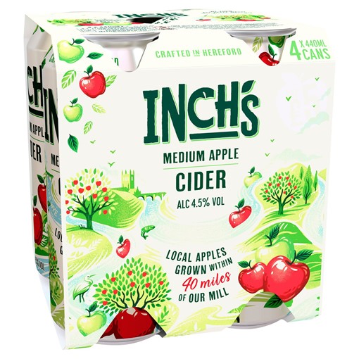 Picture of Inch's Apple Cider 4 x 400ml Cans