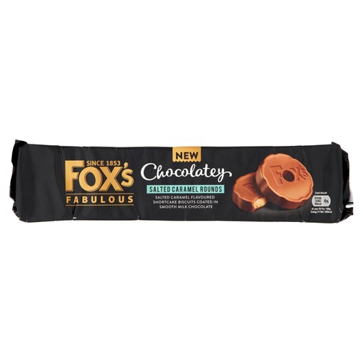 Picture of Fox's Fabulous Chocolatey Salted Caramel Rounds 130g