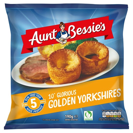 Picture of Aunt Bessie's 10 Glorious Golden Yorkshires 190g