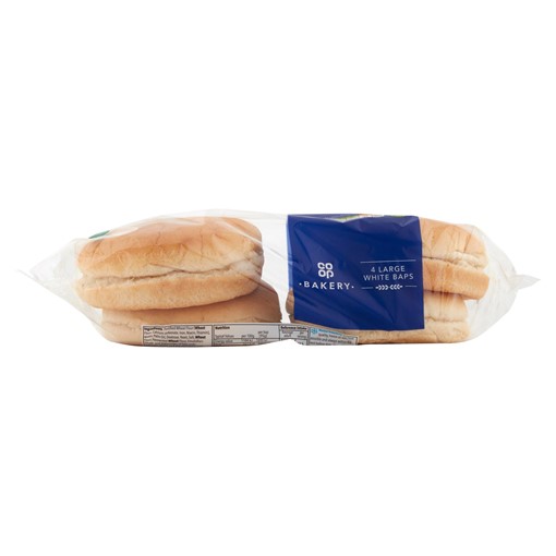 Picture of Co-op Bakery 4 Large White Baps