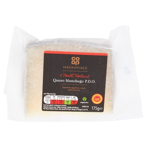 Picture of Co-op Irresistible 12 Months Matured Queso Manchego 175g