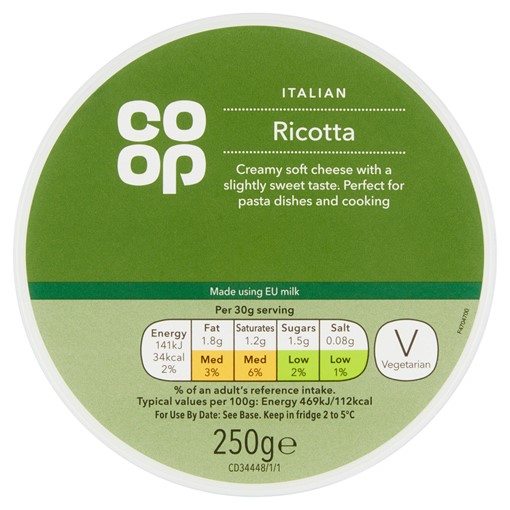 Picture of Co Op Italian Ricotta 250g