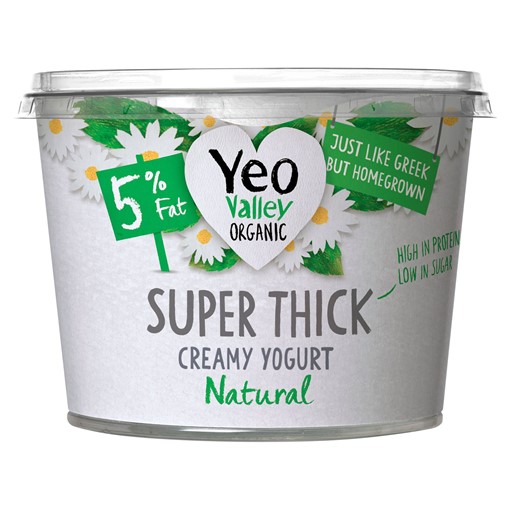Picture of Yeo Valley Organic 5% Fat Super Thick Natural Creamy Yogurt 450g