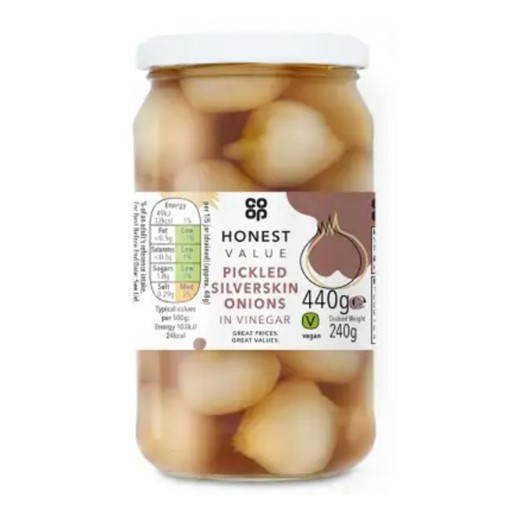 Picture of Co-op Honest Value Pickled Onions in Vinegar 440g