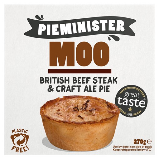 Picture of Pieminister Moo British Beef Steak & Craft Ale Pie 270g