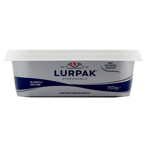 Picture of Lurpak Slightly Salted Spreadable Blend of Butter and Rapeseed Oil 750g