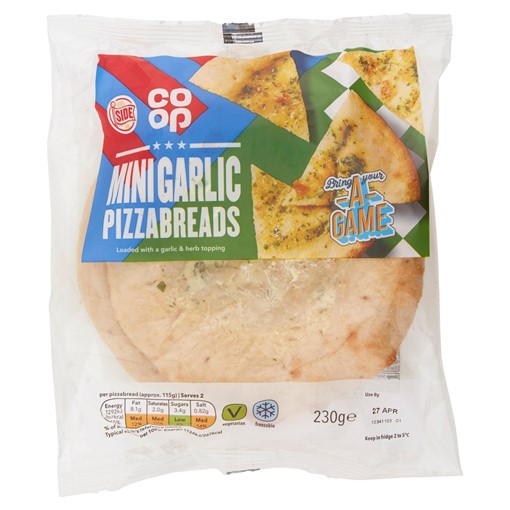 Picture of Co-op Mini Garlic Pizzabreads 230g