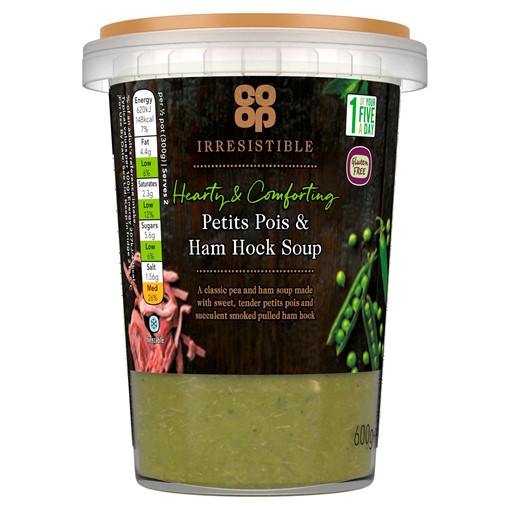 Picture of Co-op Irresistible Petits Pois & Ham Hock Soup 600g