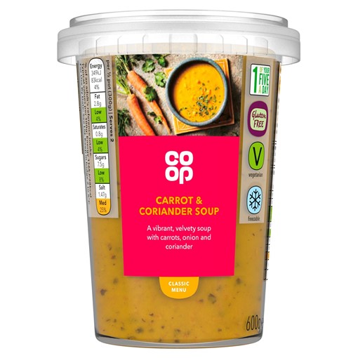 Picture of Co-op Carrot & Coriander Soup 600g