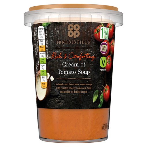 Picture of Co-op Irresistible Cream of Tomato Soup 600g